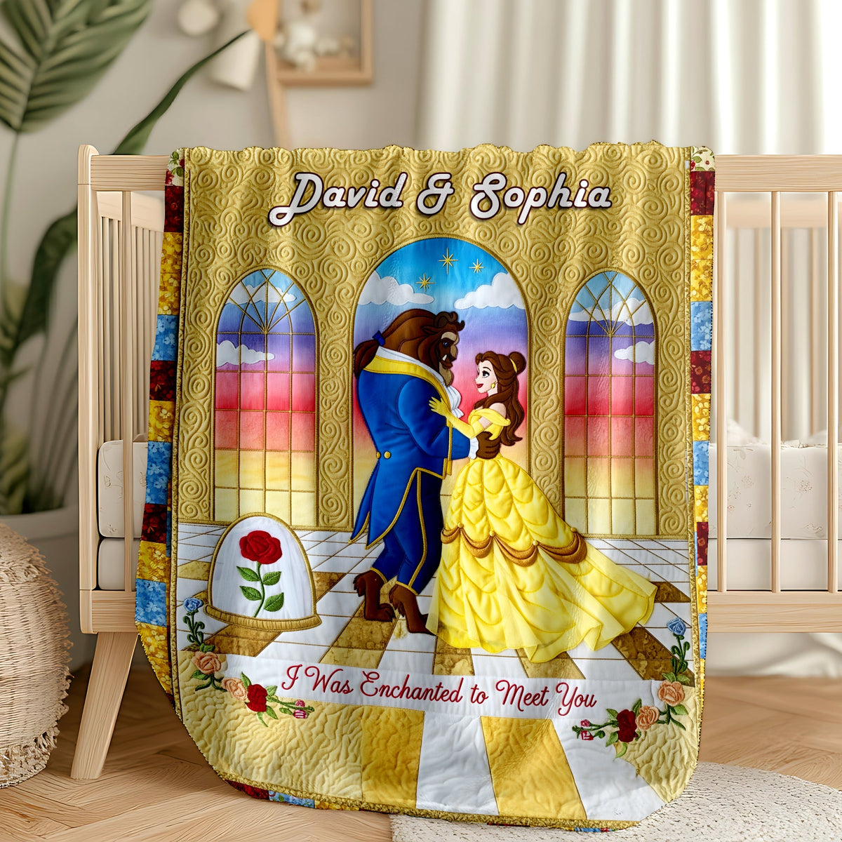 Enchanted Fairytale Couple Blanket - Personalized Gifts For Couples 04NALU160625-Homacus