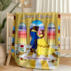 Enchanted Fairytale Couple Blanket - Personalized Gifts For Couples 04NALU160625-Homacus