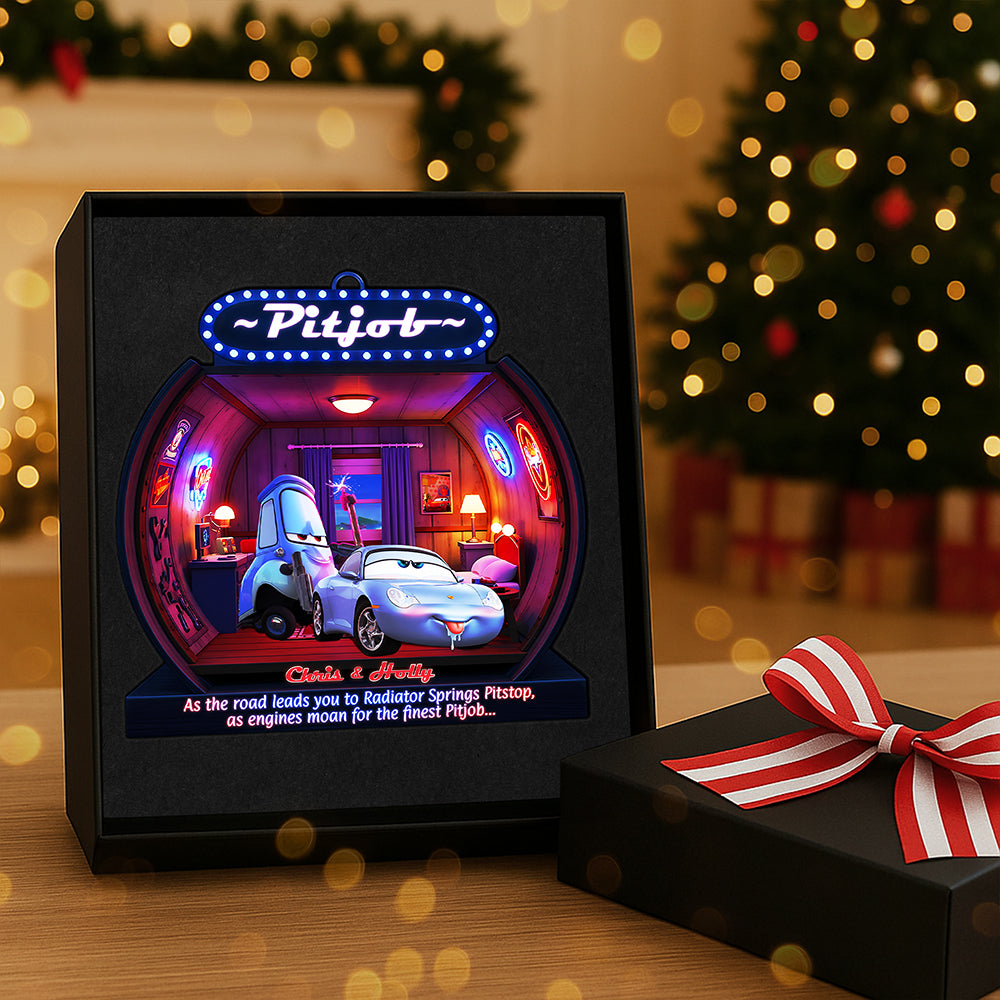 Personalized Gifts For Christmas, Naughty Couple Acrylic Ornament 01tata240925-Homacus