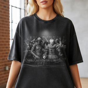 Villain Washed T-Shirt - Gifts For Horror Lovers 03naqn221225-Homacus