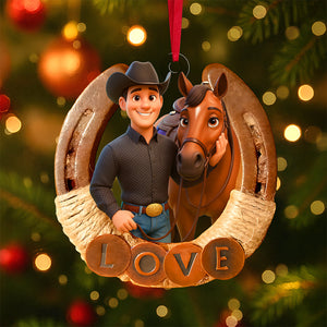 Horse Lover Ornament - Custom Photo Gifts For Horse Lovers 01pgta290825-Homacus