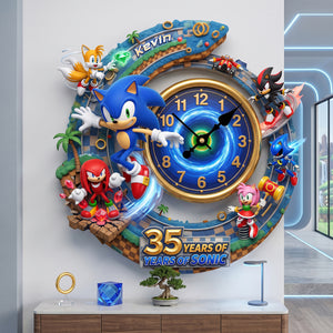 Legendary Adventure 35th Anniversary Hanging Wall Clock - Personalized Gifts 01tyta200726-Homacus