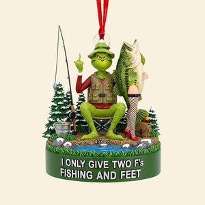Fishing & Feet Christmas Ornament, Personalized Gifts For Fishing Lover 03qhqn290825-Homacus