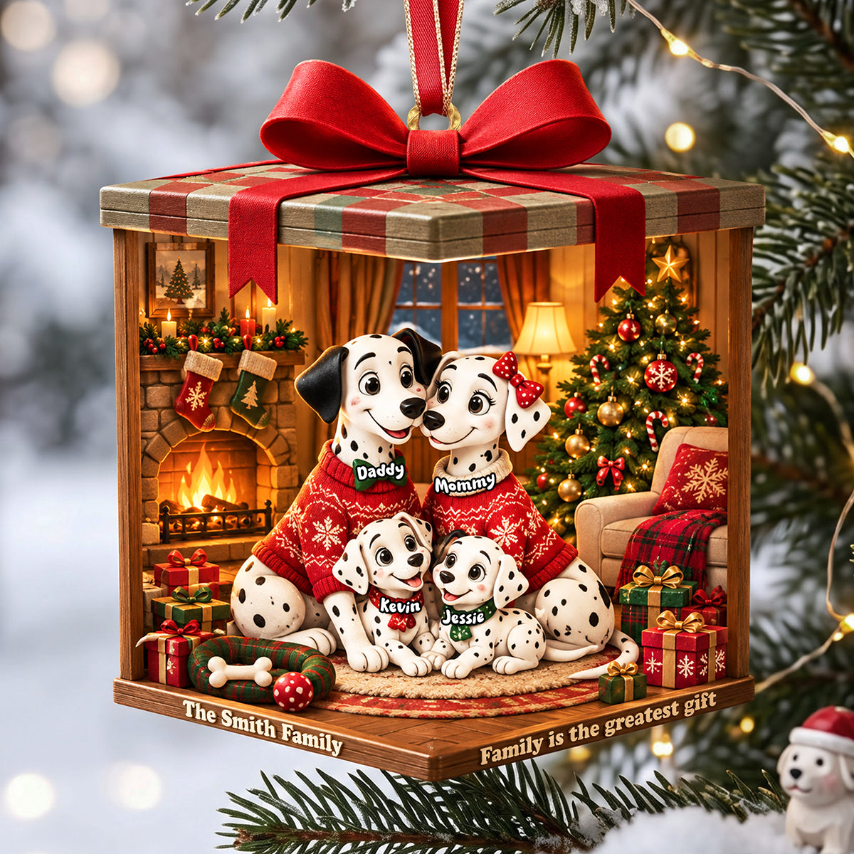 Family Is The Greatest Gift Acrylic Ornament - Personalized Christmas Gifts For Family 01ttta021026