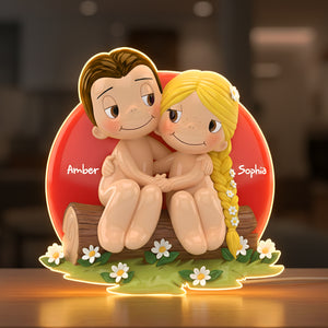 Naughty Couple Acrylic Light Box Personalized Gifts For Couple 06NALU031225-Homacus