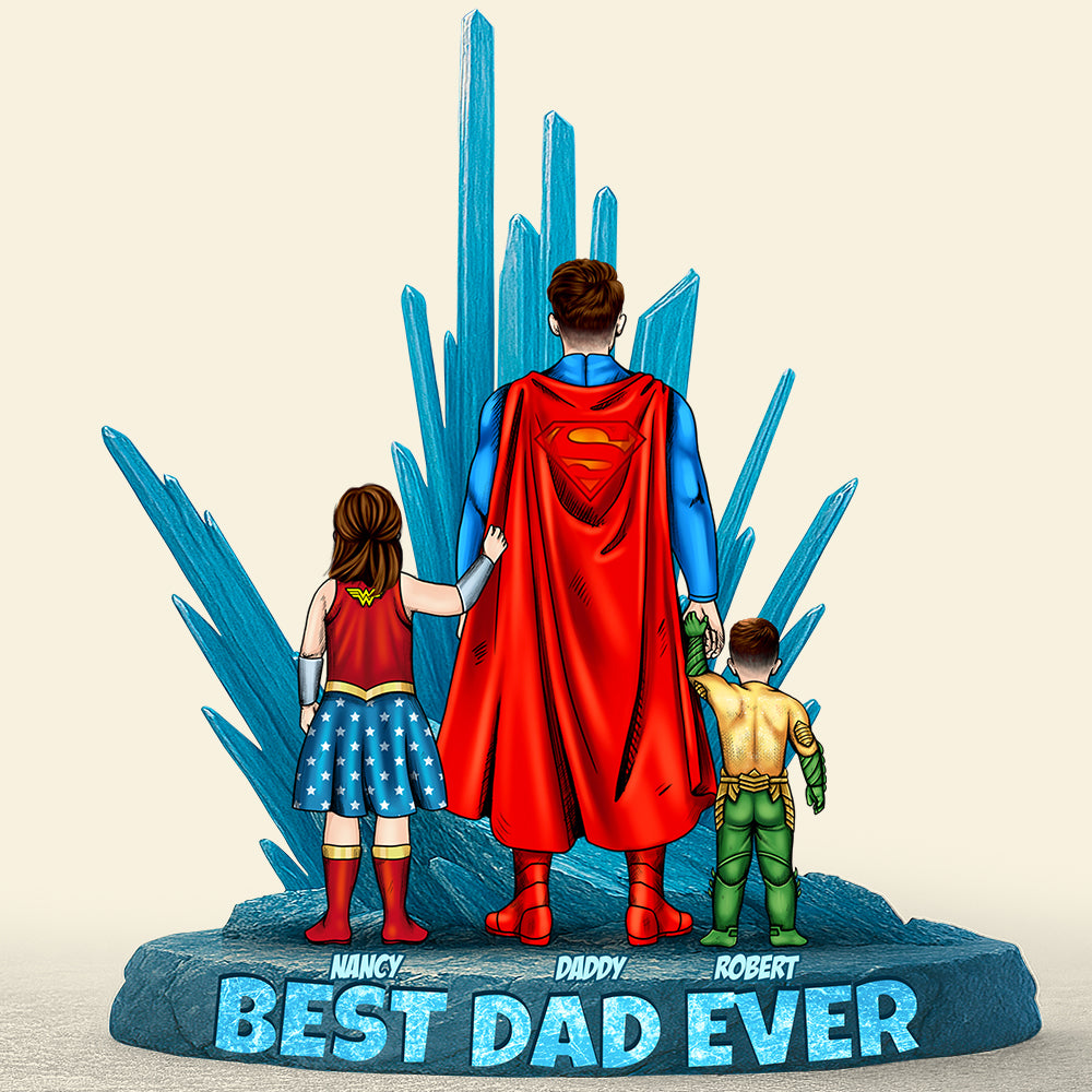 Personalized Gifts For Dad Acrylic Plaque Power Dad-Homacus