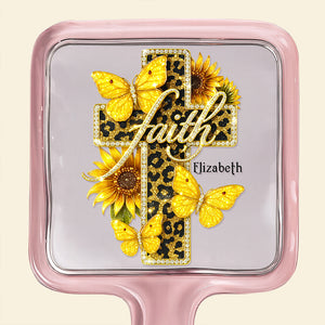 Faith Cross Handheld Mirror - Personalized Gifts For Christians 03HUDT051225-Homacus