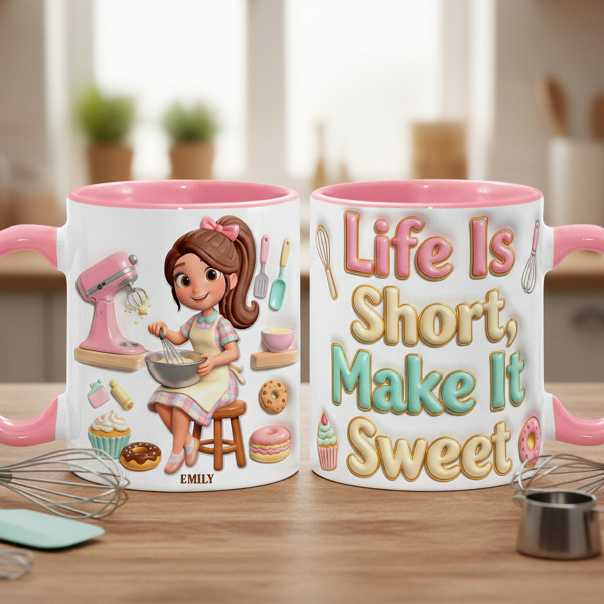 Baking Girl Coffee Mug - Personalized Gifts For Baking Lovers 01pgqn260126-Homacus