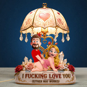 Funny Couple Acrylic Light Box Personalized Gifts For Couple 01NAQN020626-Homacus