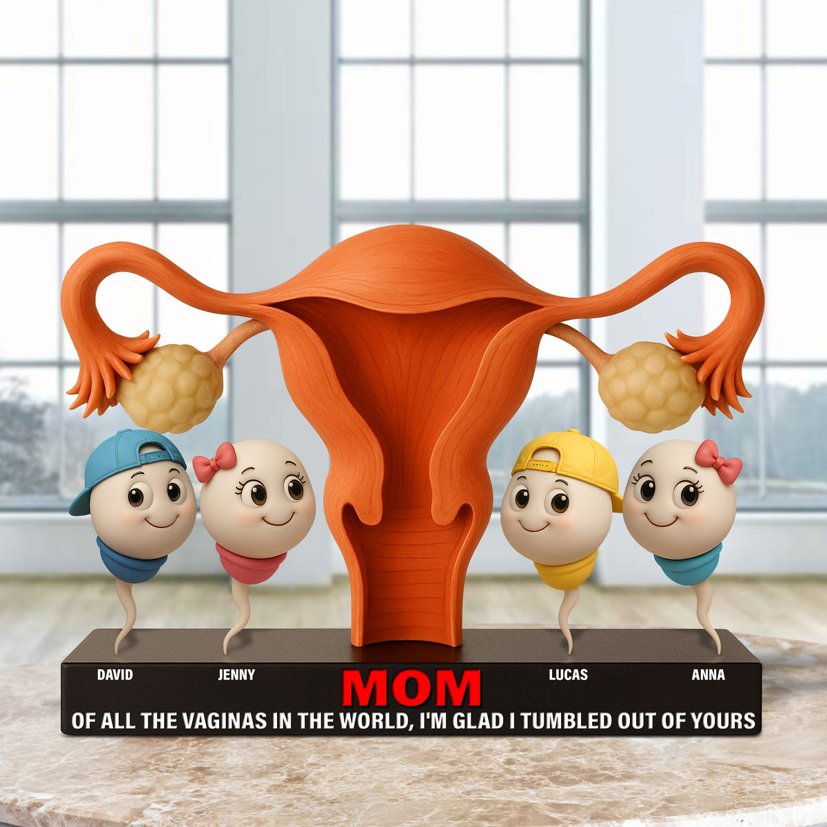Funny Sperm Plaque Personalized Gifts For Mom 04ohtn240425-Homacus