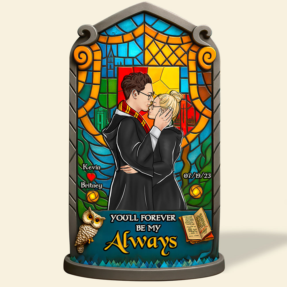 Wizard Couple Acrylic Plaque Personalized Gifts For Couple 02HUDT020525TM-Homacus