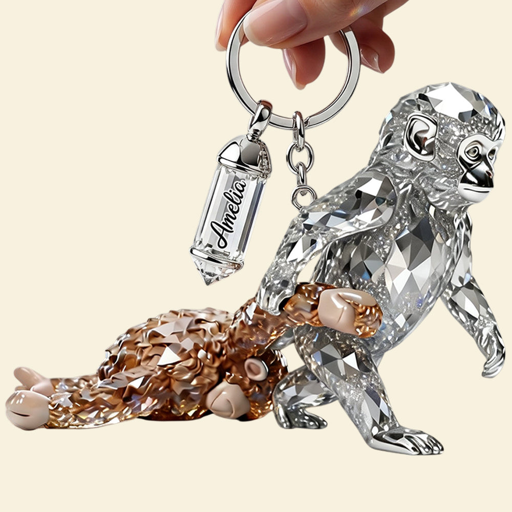Monkey Punch Viral Acrylic Tag Keychain - Personalized Gifts For Monkey Lovers 04tgdt060326-Homacus