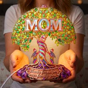 Mom Tree Of Life Light Box - Personalized Gift For Moms 03HUQN170426-Homacus