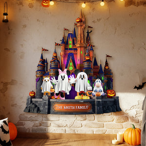 Spooky Family Wood Sign - Personalized Halloween Gifts For Family 03naqn090825-Homacus