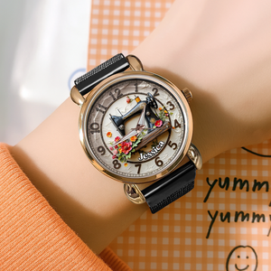 Sewing Machine Mesh Strap Watch - Personalized Gift For Sewing Lovers 03HULU250725-Homacus