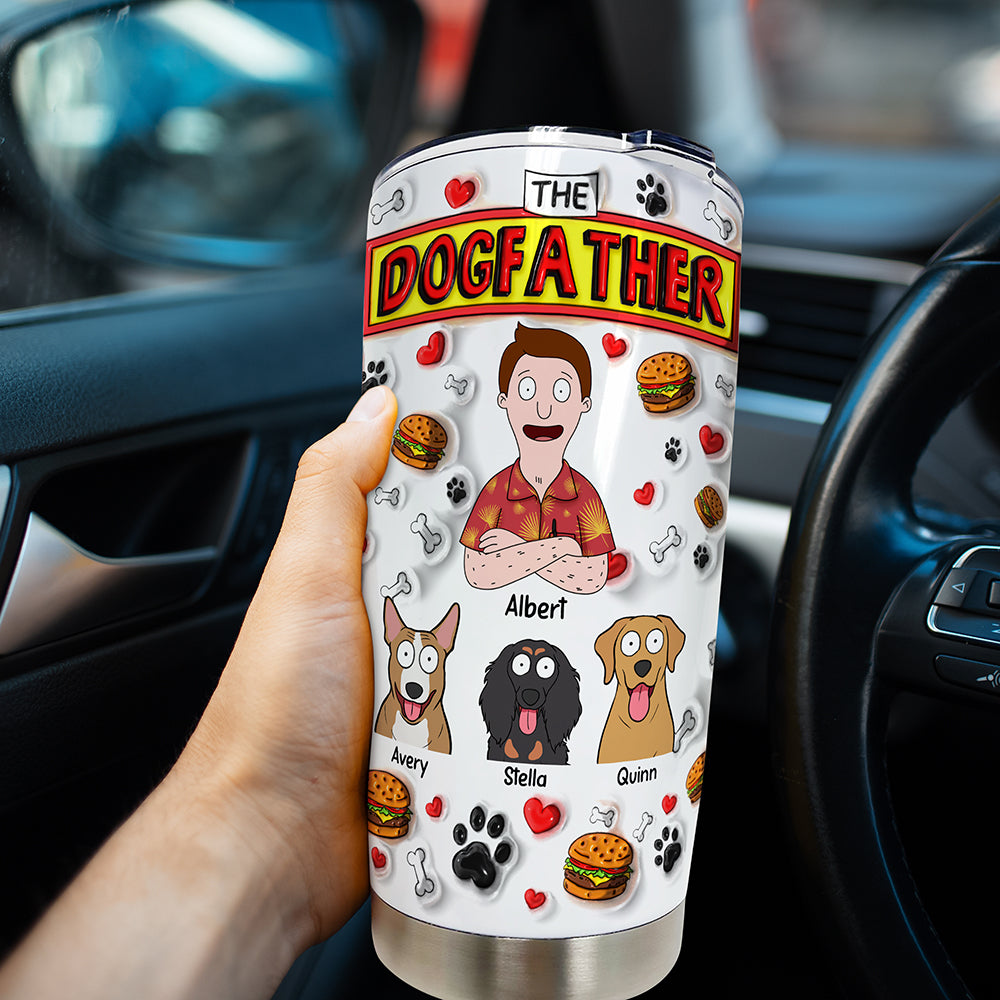 Dog Father Tumbler - Personalized Gifts For Dad 011xqqn020425hg-Homacus