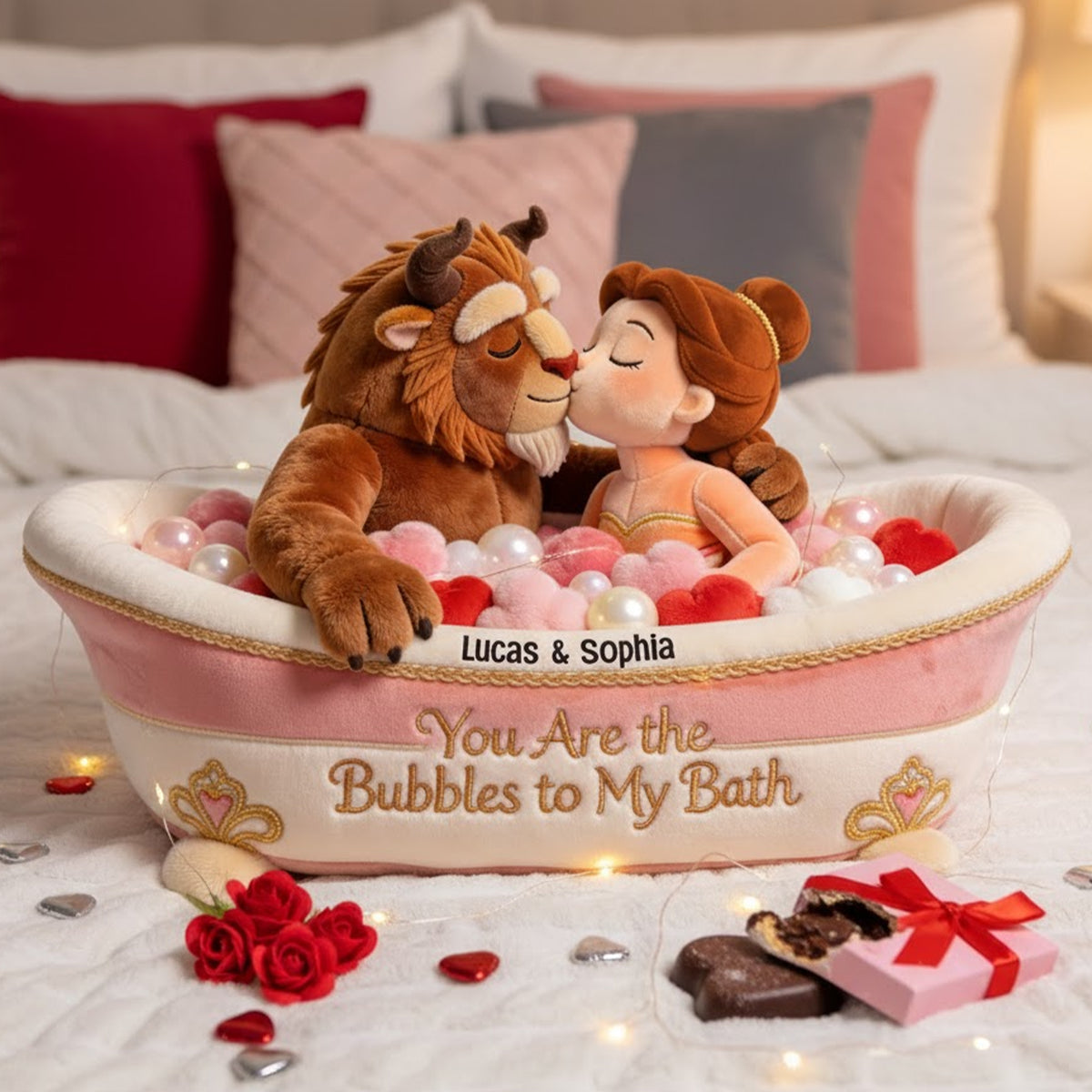 Romantic Shower Couple Pillow - Personalized Gifts For Couple 03natn151225-Homacus