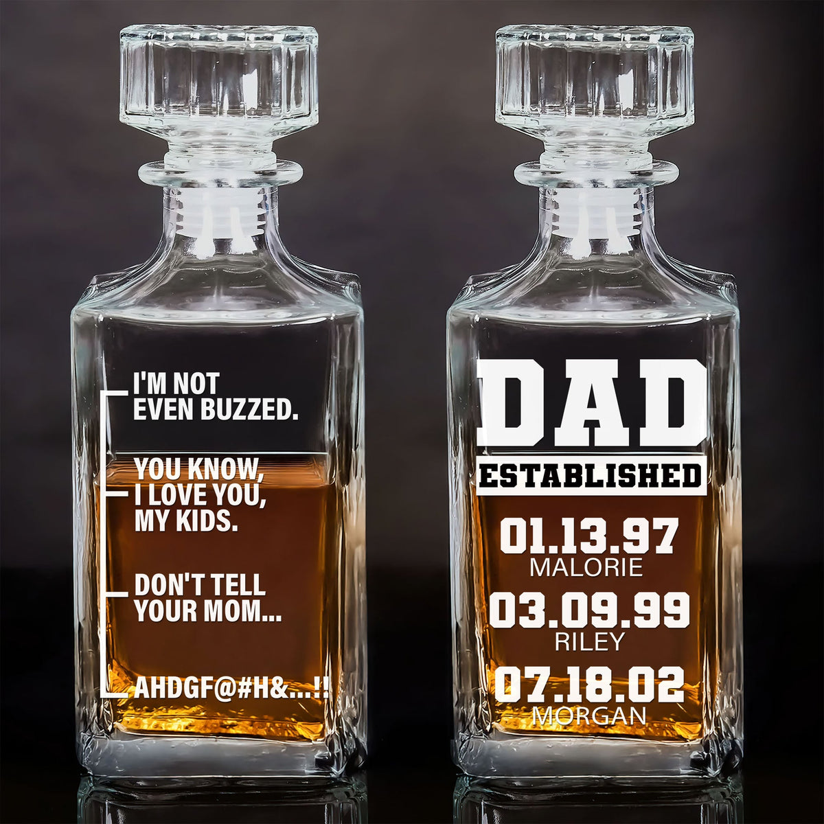 Funny Whiskey Bottle Personalized Gift For Dad 03totn020525-Homacus