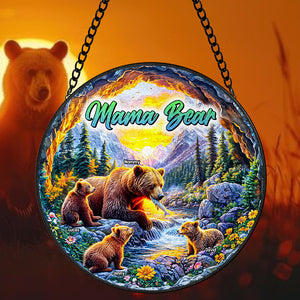 Personalized Gifts For Mom Stained Glass 05hutn280325 Mama Bear-Homacus