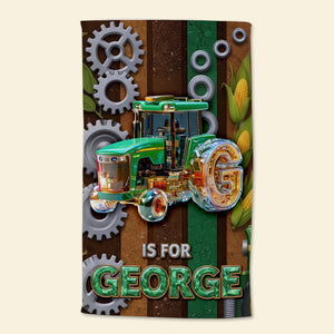Farm Life Tractor Beach Towel - Personalized Gifts For Tractor Lovers 01tgqn050825-Homacus