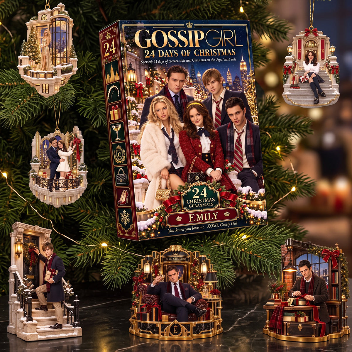 Iconic TV Drama Moments Advent Calendar Blind Box Ornament - Personalized Gifts For TV Series Lovers 03hata101026-Homacus
