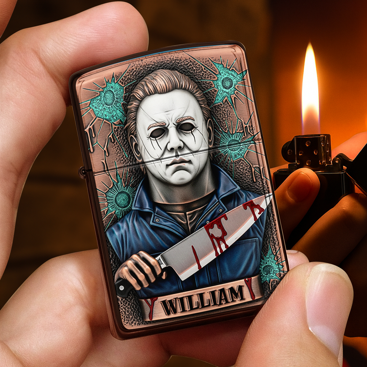 Creepy Characters Lighter - Personalized Halloween Gifts-Homacus
