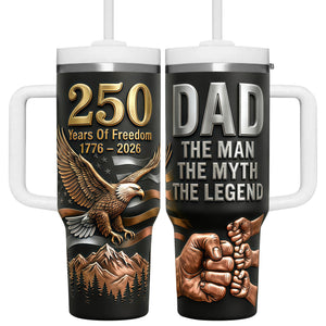 America 250th Anniversary Tumbler - Personalized Gifts For Dad 04naqn020326-Homacus