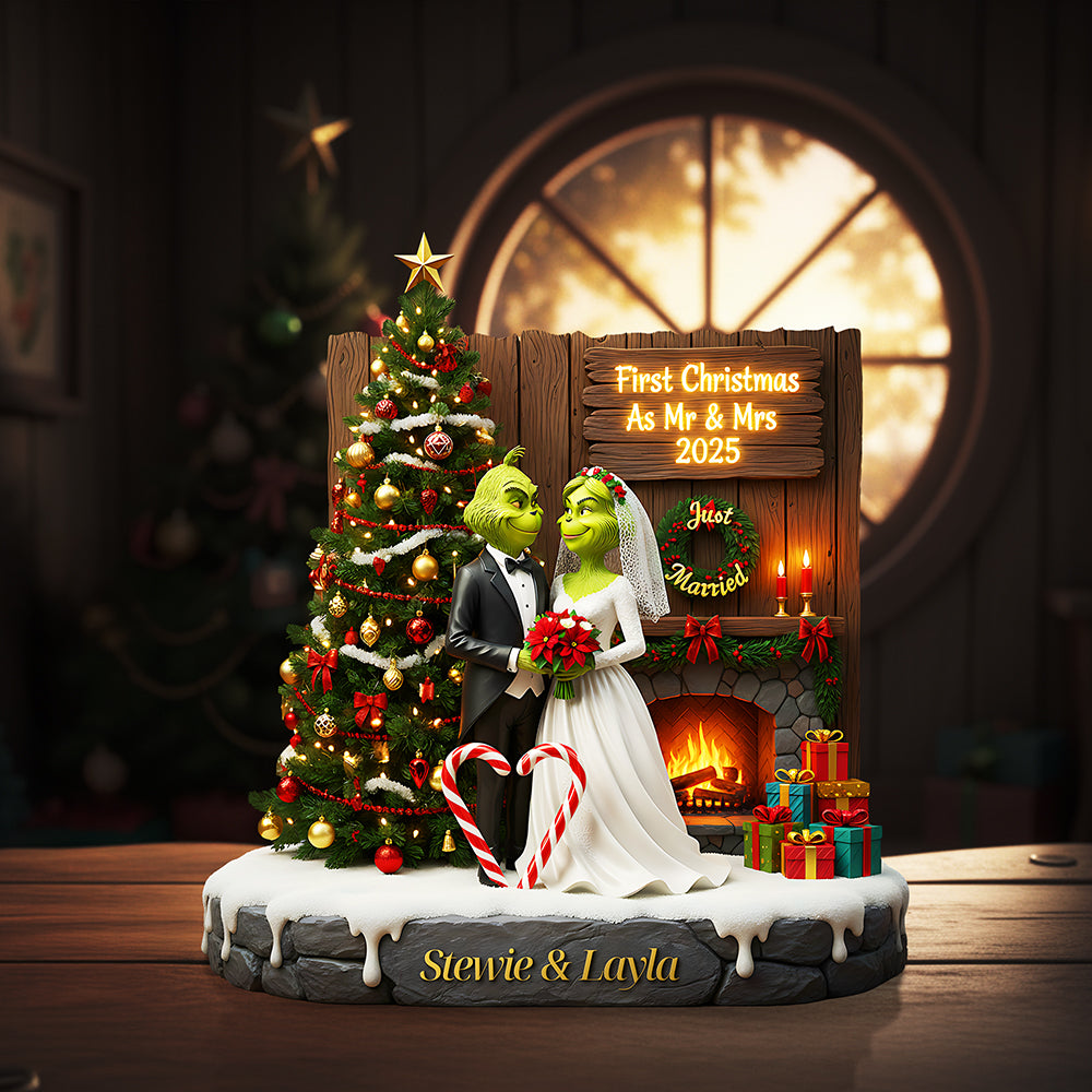 Personalized Christmas Gifts For Newlyweds Plaque 04kita110925-Homacus