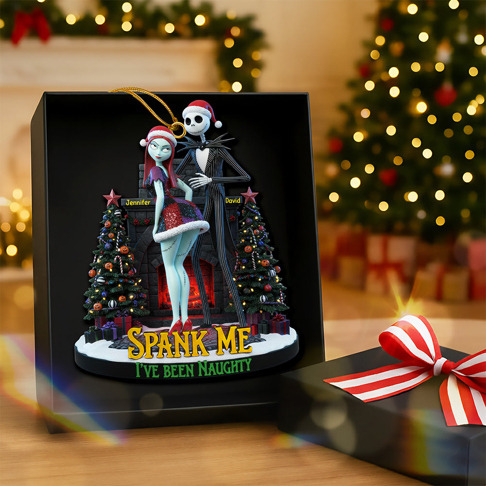Naughty Couple Christmas Ornament - Personalized Gifts For Couple 02pgqn180925-Homacus