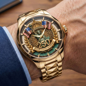 250th Anniversary Stainless Steel Men's Watch 03PAQN300126-Homacus