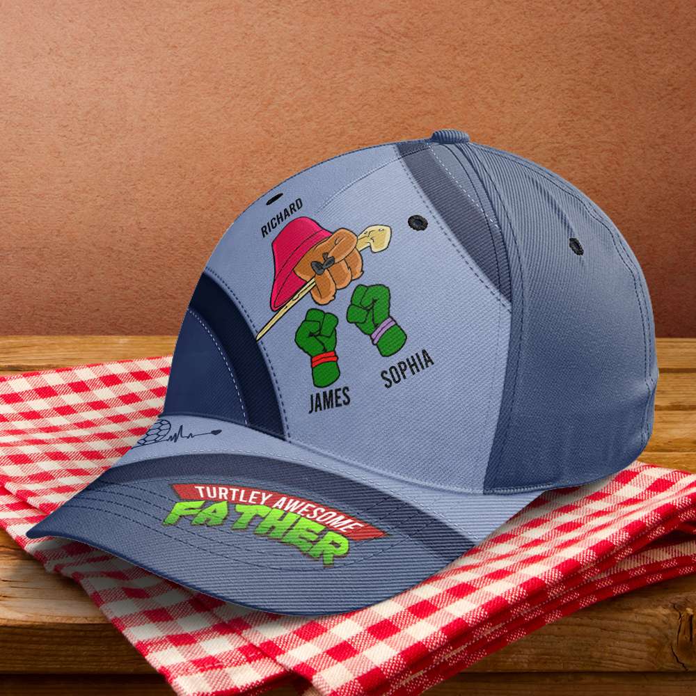 Turtle Dad Classic Cap - Personalized Gifts For Father 03naqn310524-Homacus