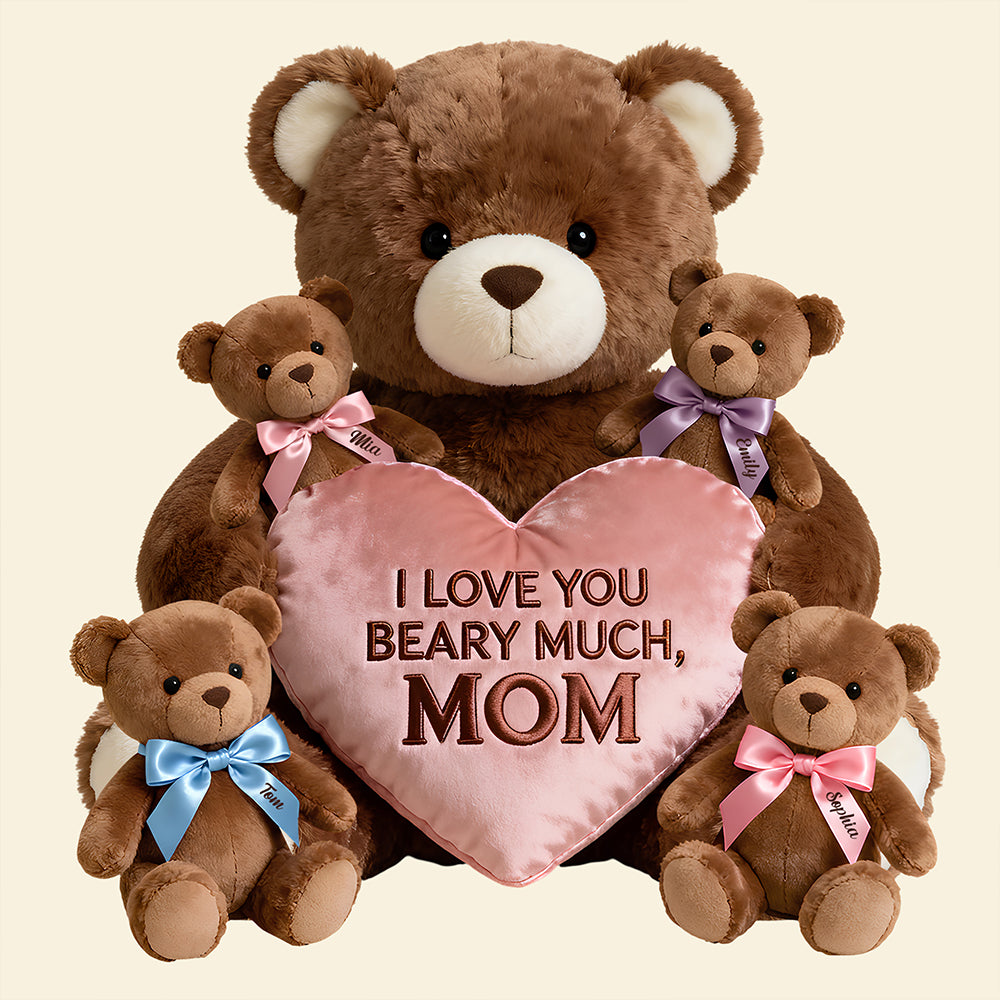 Love You Mom Custom Shaped Pillow - Personalized Gifts For Mom 03padt171225-Homacus