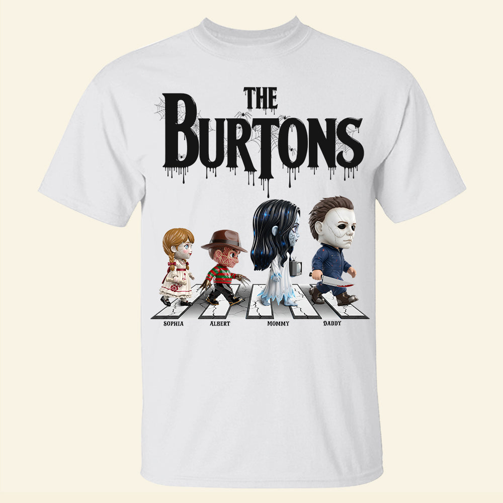 Creepy Family Shirt - Personalized Halloween Gifts For Family 01ohqn140825-Homacus