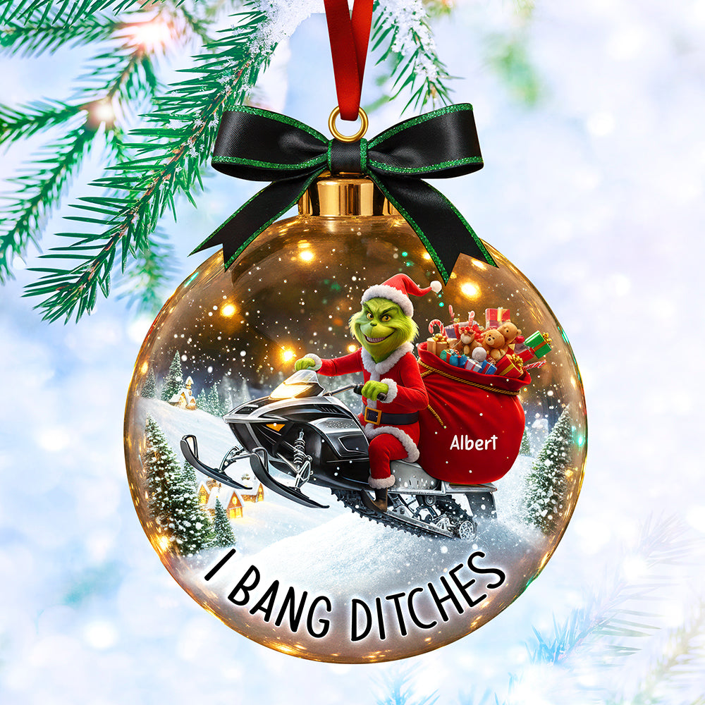 Snowmobile Adventure Christmas Ornament - Personalized Gifts For Fans 03paqn250925-Homacus