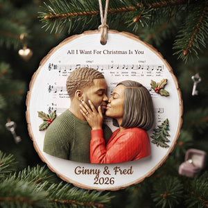Couple Love Christmas Ornament - Custom Photo Gifts For Couple 08hulu161026-Homacus