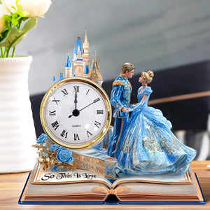 Couple Desk Clock Plaque - Personalized Gifts For Couple 03TGQN240525-Homacus