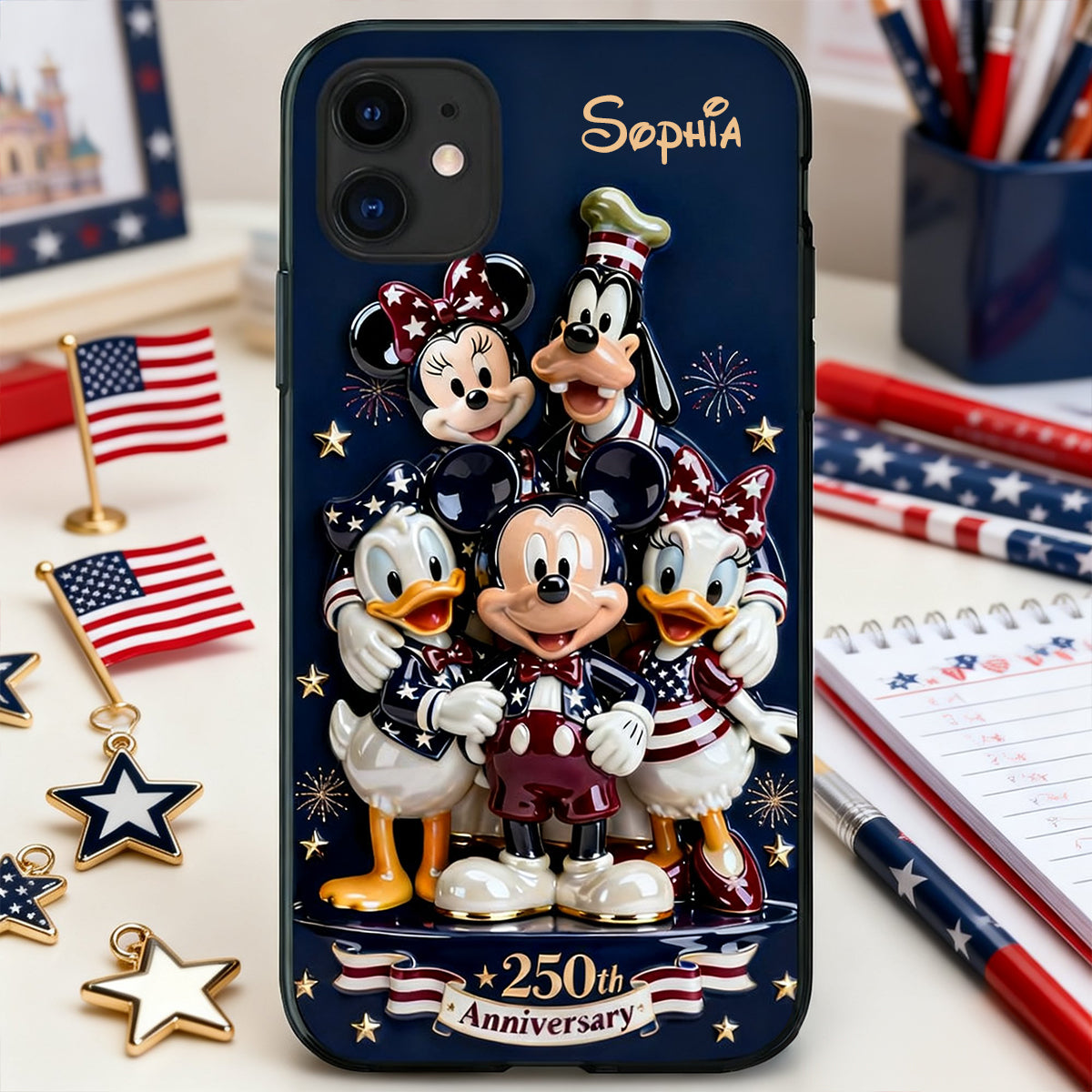 USA 250th Anniversary Phone Case Personalized Gifts 02pgtn110226-Homacus