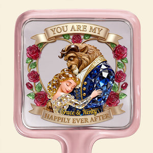 Romantic Fairy Tale Handheld Mirror - Personalized Gifts For Couple 01QHDT021225-Homacus