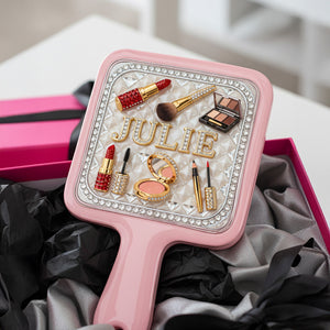 Makeup Artist Handheld Mirror - Personalized Gifts For Her 05namg130226-Homacus