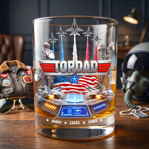Sky Commander Round Glass - Personalized Gifts For Dad 02ohtn180526-Homacus