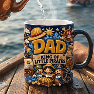Adventure Captain Dad Magic Mug - Personalized Gift For Dads 01PATN210526-Homacus