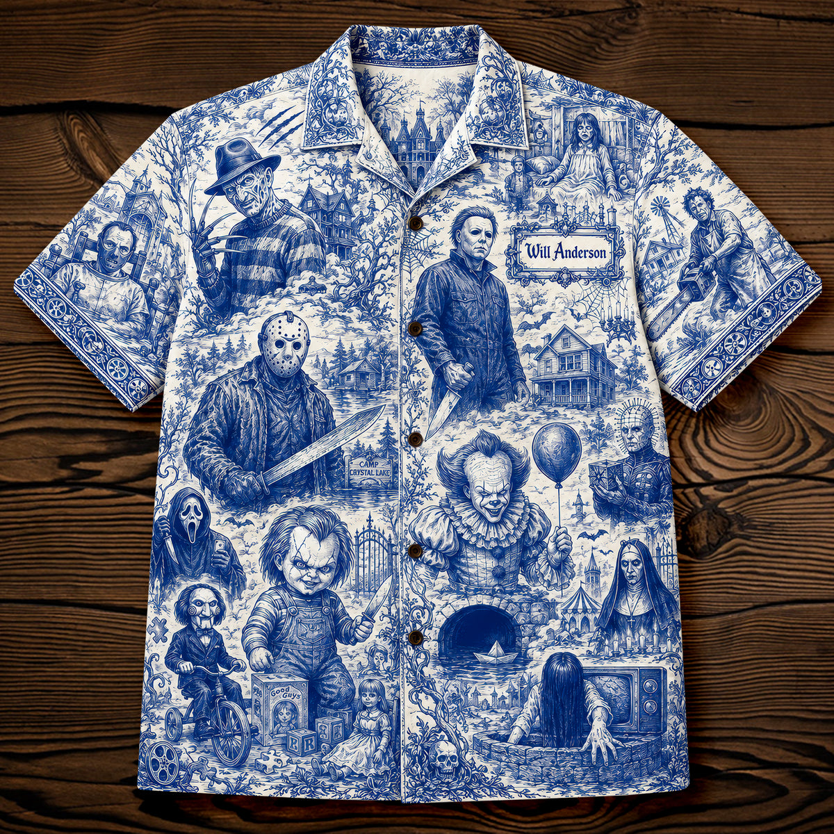 Retro Horror Hawaiian Shirt Personalized Gifts For Horror Lovers 01HUQN220626