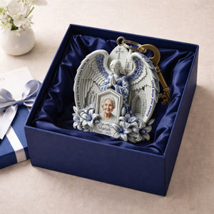 Angel Memorial Keychain - Custom Photo Gifts For Heaven 02PALU280226-Homacus