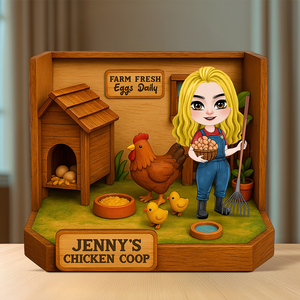 Chicken Coop Plaque - Personalized Gifts For Farmer 03NAPU110425HH-Homacus