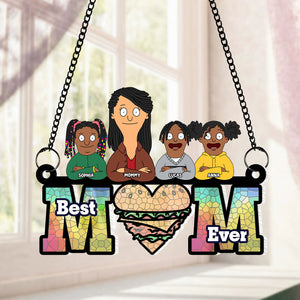 Personalized Gifts For Mom Suncatcher Ornament 04ohtn120225hg Best Mom Ever-Homacus
