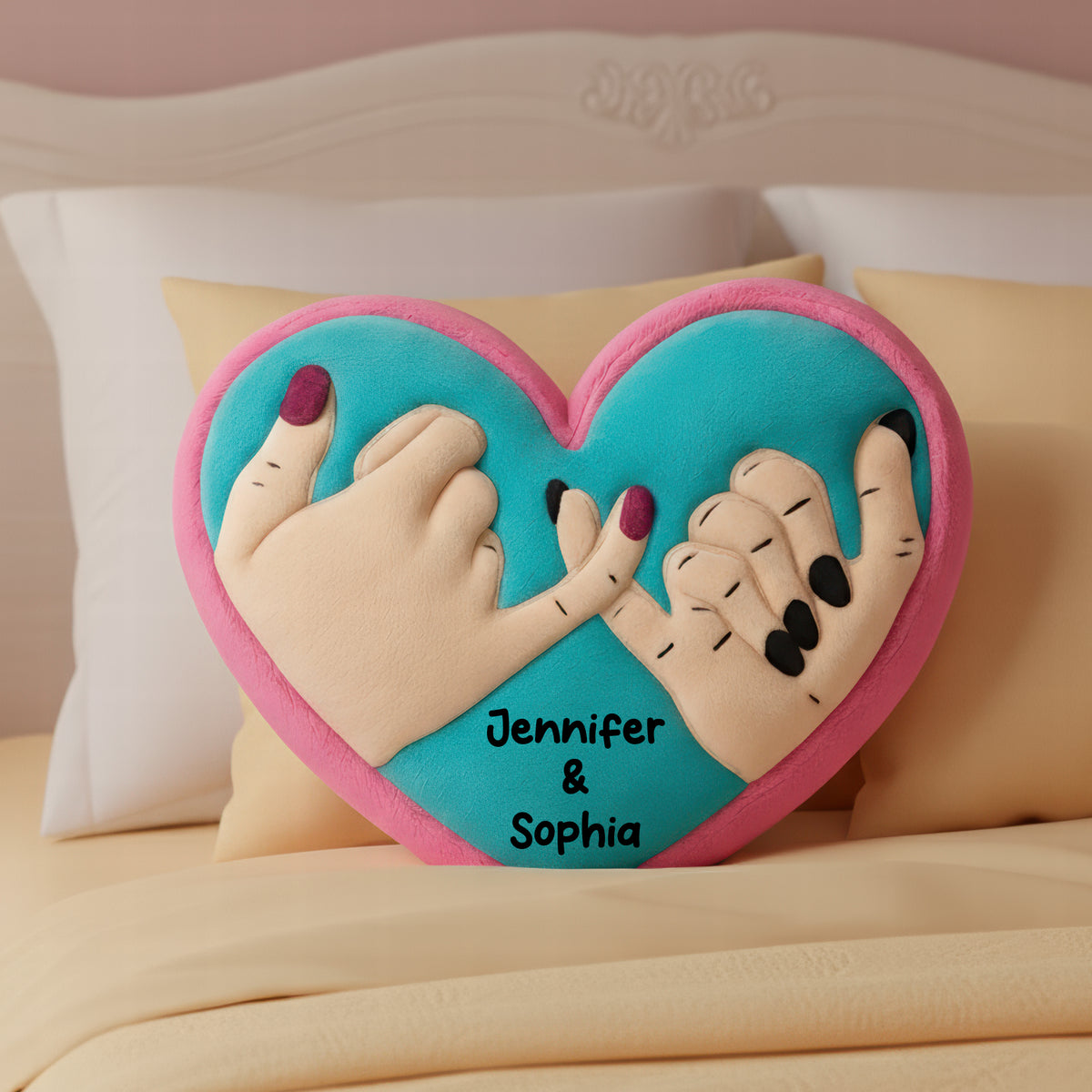 Pinky Promise Pillow - Personalized Personalized Gifts For Besties 08NAQN201125-Homacus