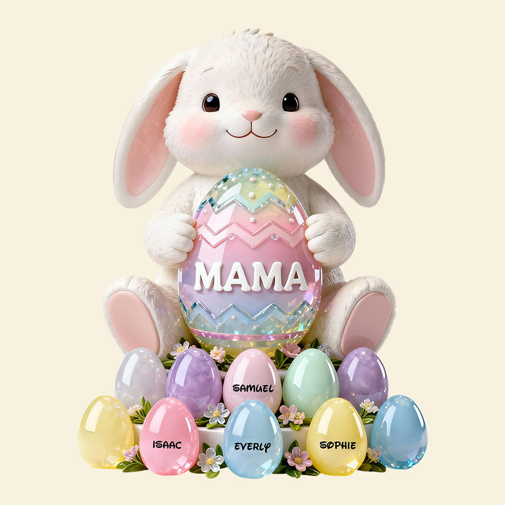 Bunny Egg Acrylic Plaque - Personalized Easter Day Gifts 01TODT040226-Homacus