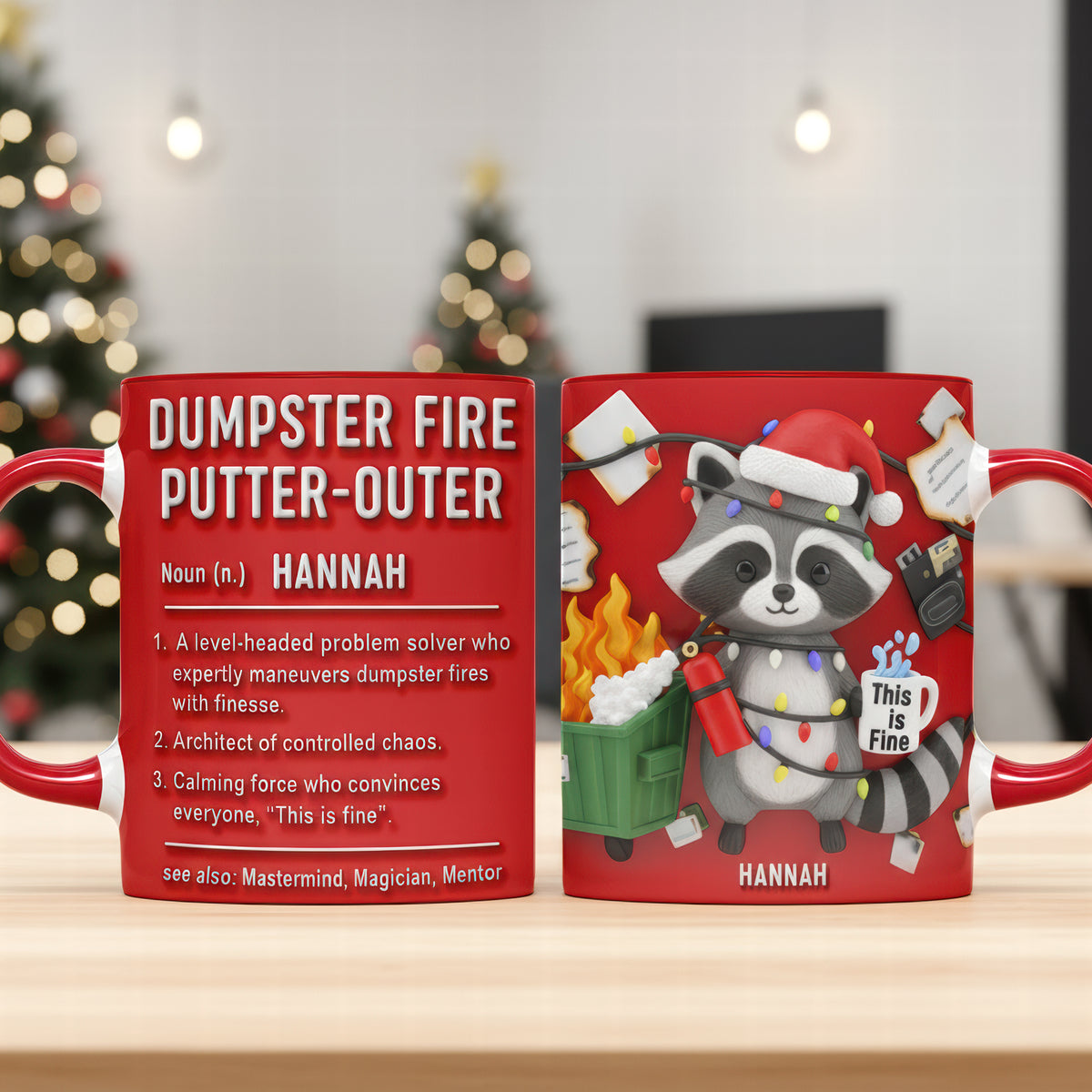 Funny Raccoon Office Coffee Mug – Personalized Gifts For Coworker 06naqn131125-Homacus