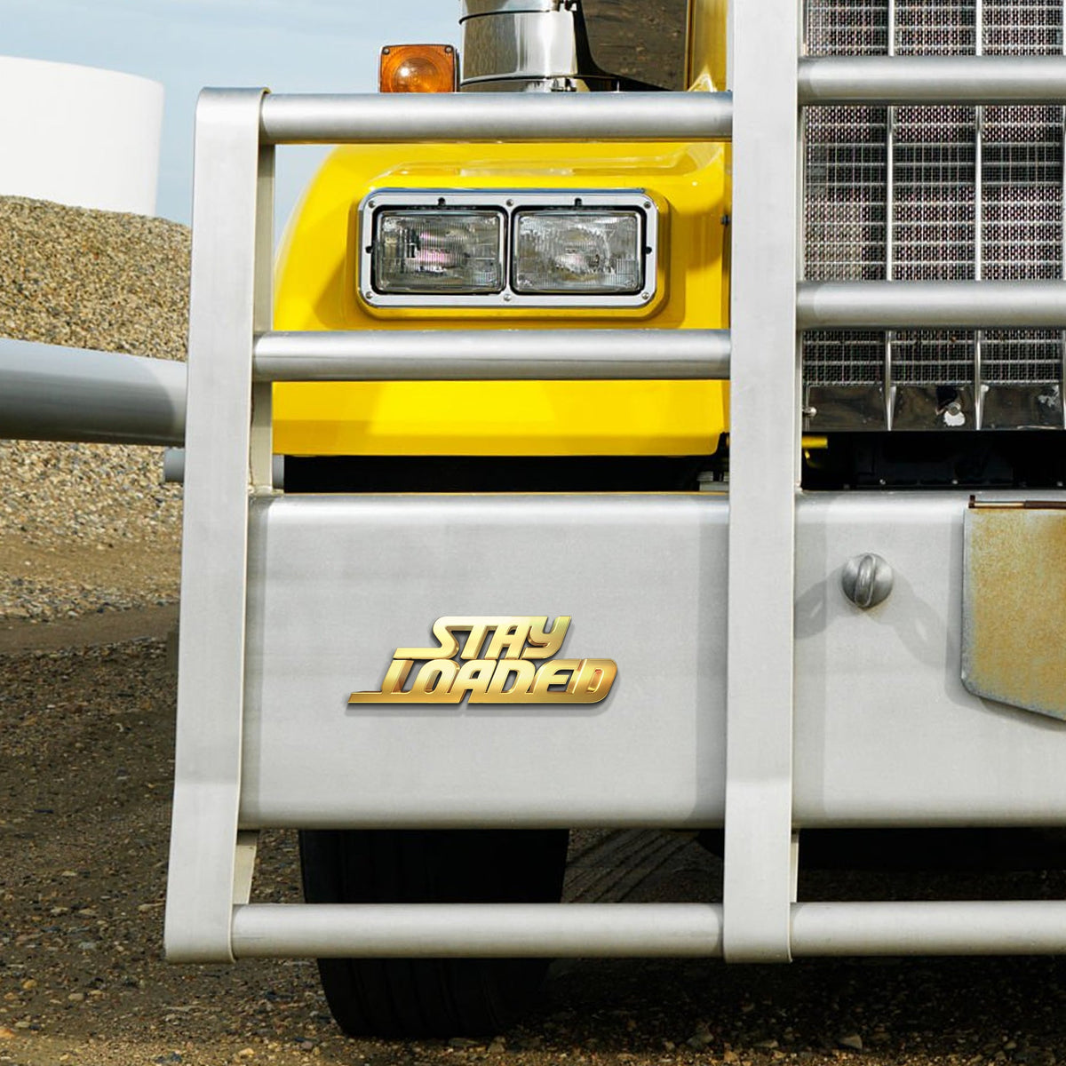 Semi-Truck Car 3D Letters Name Custom Metal Emblems With Double-sided Adhesive Tape 01huhu140825-Homacus