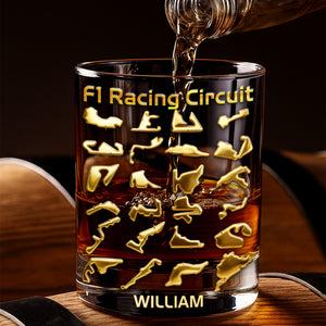 Racing Circuit Round Glass - Personalized Gifts For Racing Lovers 06NALU131225-Homacus